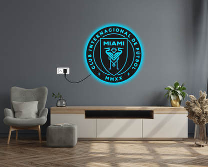 Inter Miami Football Club LED Wall Décor