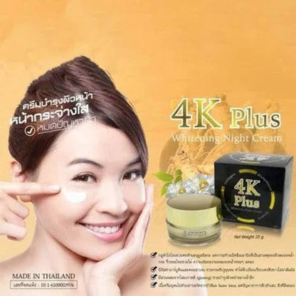4K Plus Whitening Night Face Cream 100% Original