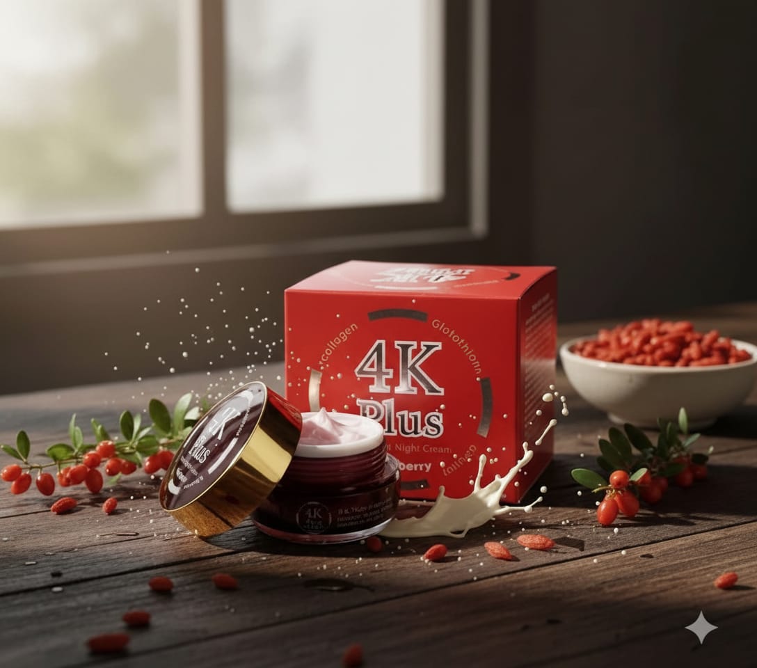 4k Plus Collagen Whitening Night Cream 5x With Guji Berry