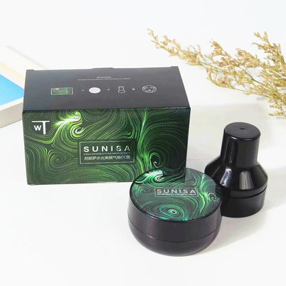 SUNISA Mushroom Head Air Cushion CC Cream – Lightweight Moisturizing Foundation with Mushroom Puff