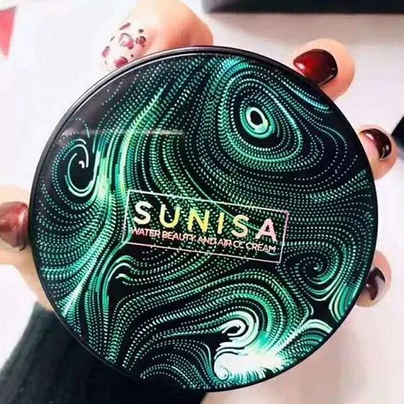 SUNISA Mushroom Head Air Cushion CC Cream – Lightweight Moisturizing Foundation with Mushroom Puff