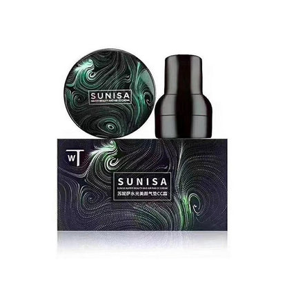 SUNISA Mushroom Head Air Cushion CC Cream – Lightweight Moisturizing Foundation with Mushroom Puff