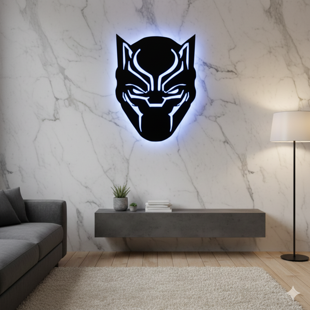 Black Panther LED Wall Décor