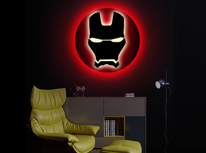 Iron Man LED Logo