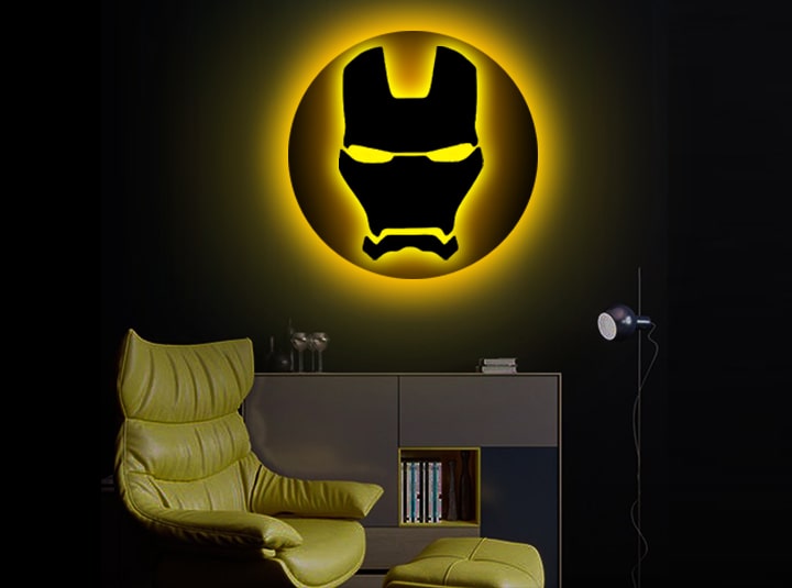 Iron Man LED Logo