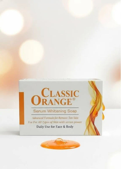 Classic Orange Serum Whitening Soap For Face & Body