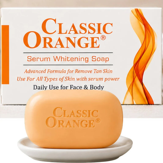Classic Orange Serum Whitening Soap For Face & Body