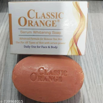 Classic Orange Serum Whitening Soap For Face & Body