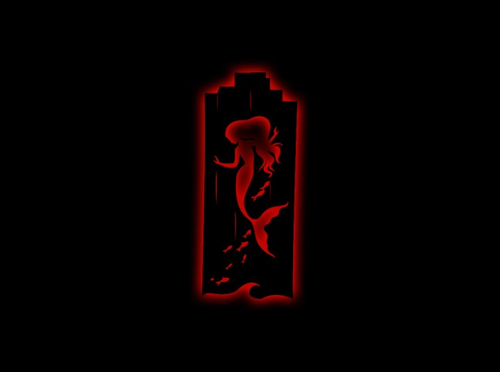 Water Angel LED Wall Décor
